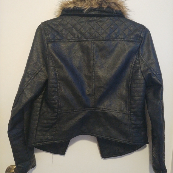 Love Tree Fur Faux Leather Jacket - Picture 2 of 5